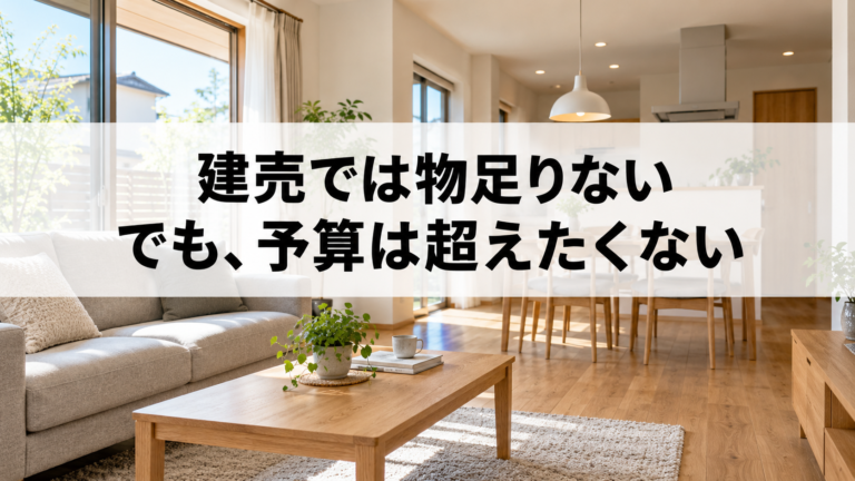 建売では物足りない。でも予算は超えたくない｜小城市・佐賀市で考える注文住宅